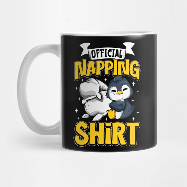 Penguin - Official Napping by Modern Medieval Design